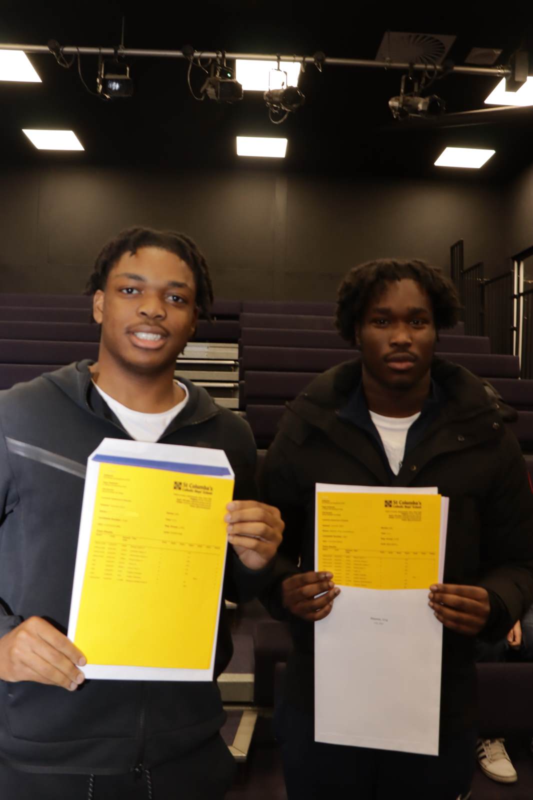 Nnamdi and King with their results